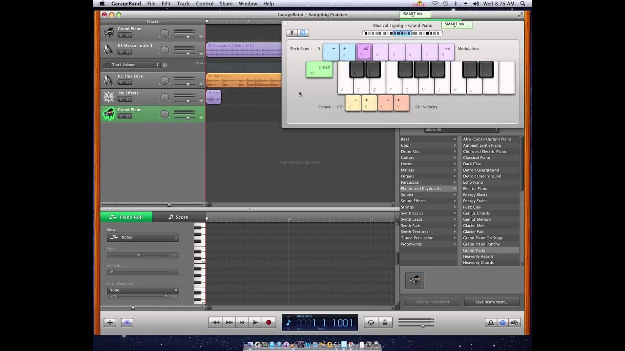 Garageband '11- How to Assign Samples to your Keyboard