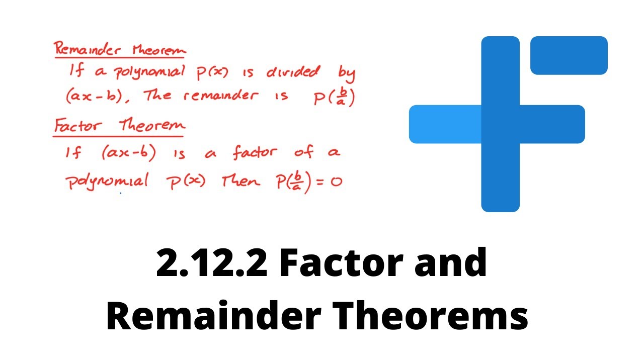 2.12.2 Теоремы о множителях и остатках | IB Math AA | Г-н Флинн, IB