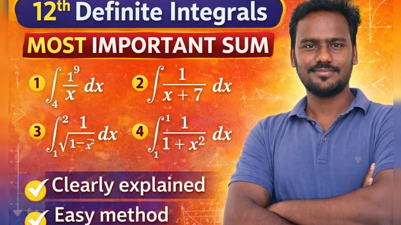12th  Most Important Definite integrals easily solved 🔥Methods with tricks😱