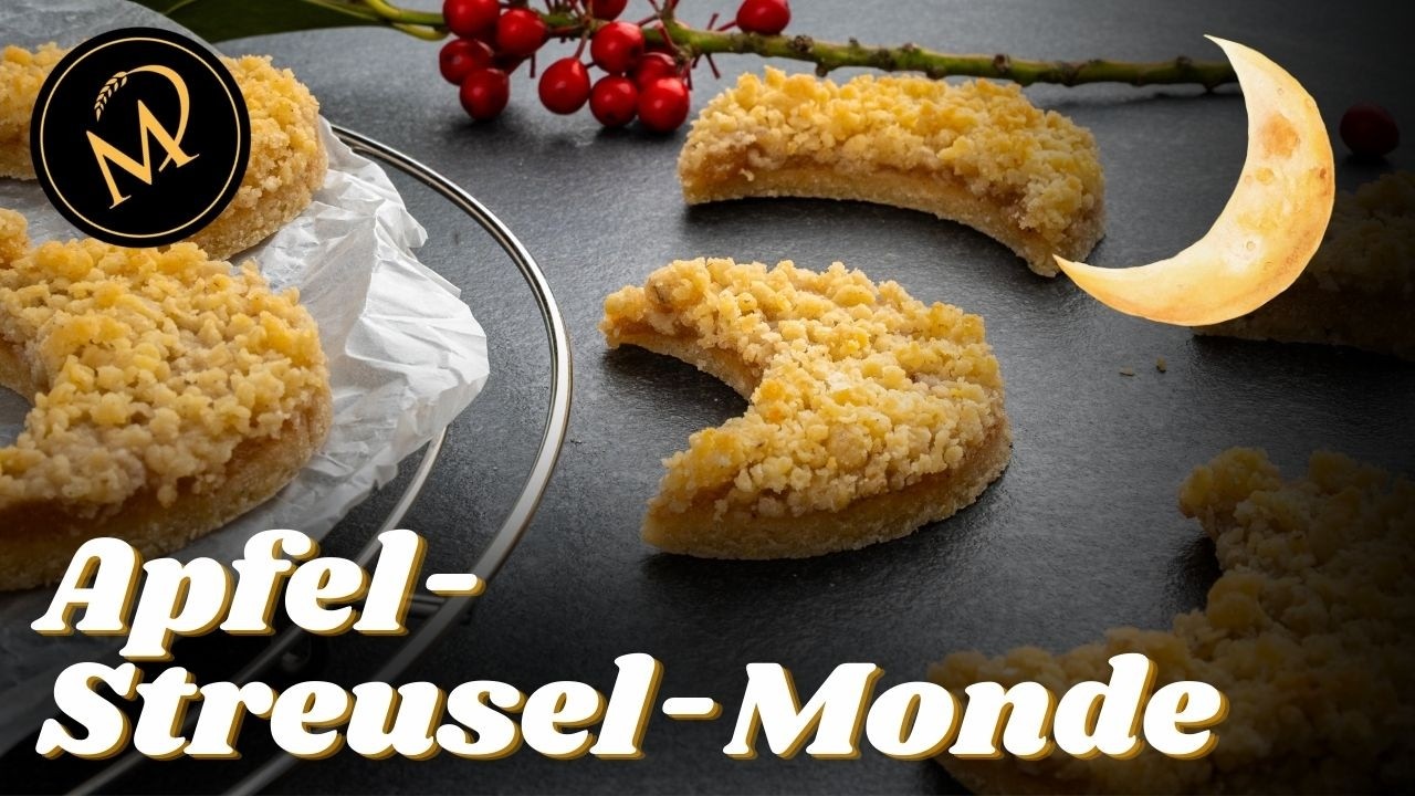 Apfel-Streusel-Monde Rezept | Saftiges Apfelmus-Gebäck mit knusprigen Streuseln