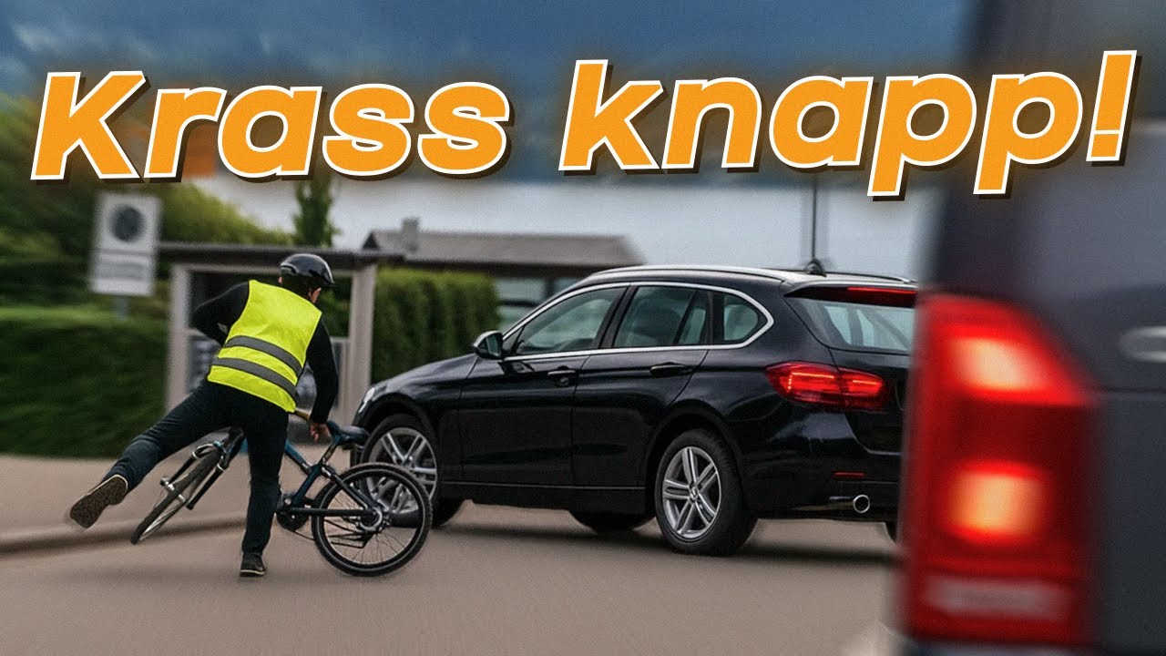 E-Scooter umgenietet, Fahrradfahrer stürzt vor Auto & viele dumme Manöver! | #GERMAN #DASHCAM | #303