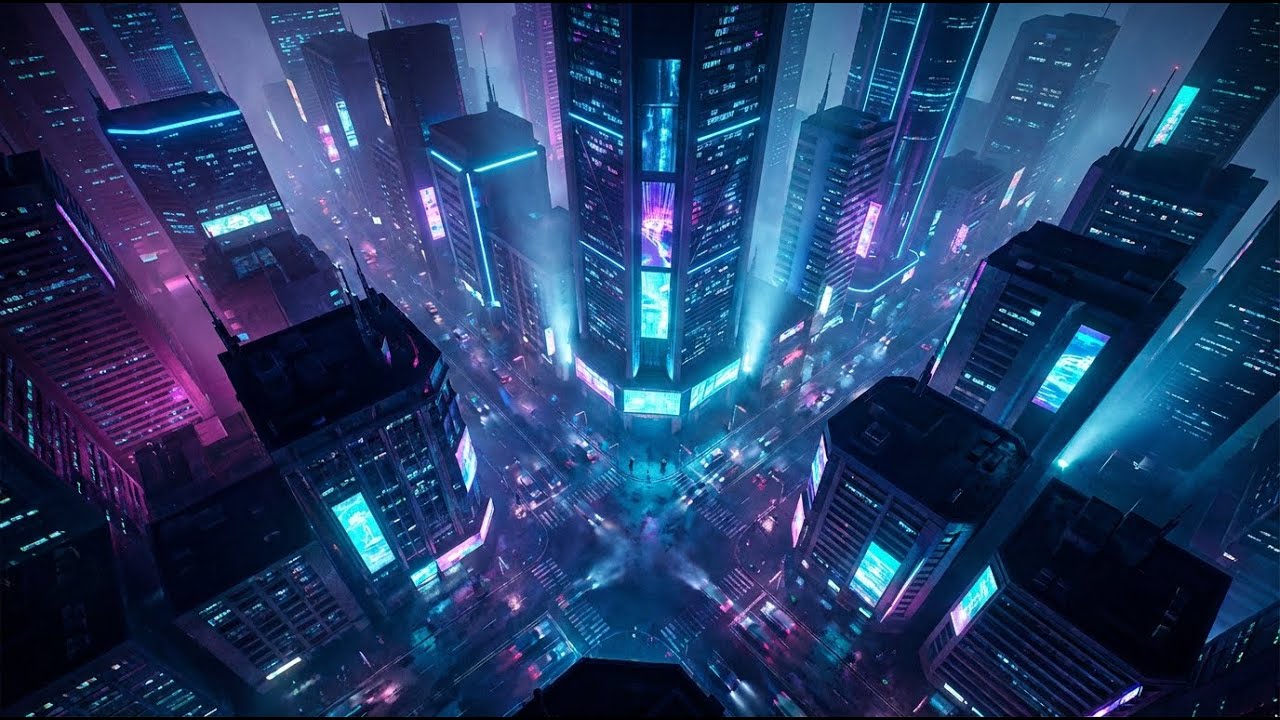 Neon Rain City — 1 Hour Cyberpunk Night Drive Ambient (60 BPM)