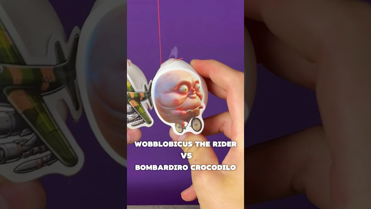 Wobblobicus the Rider vs Bombardiro Egg Battle 🔋🥊