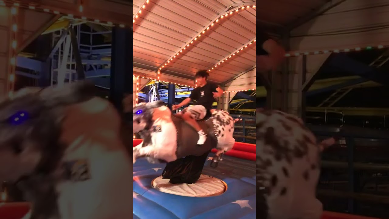 Bull ride at Fun Spot