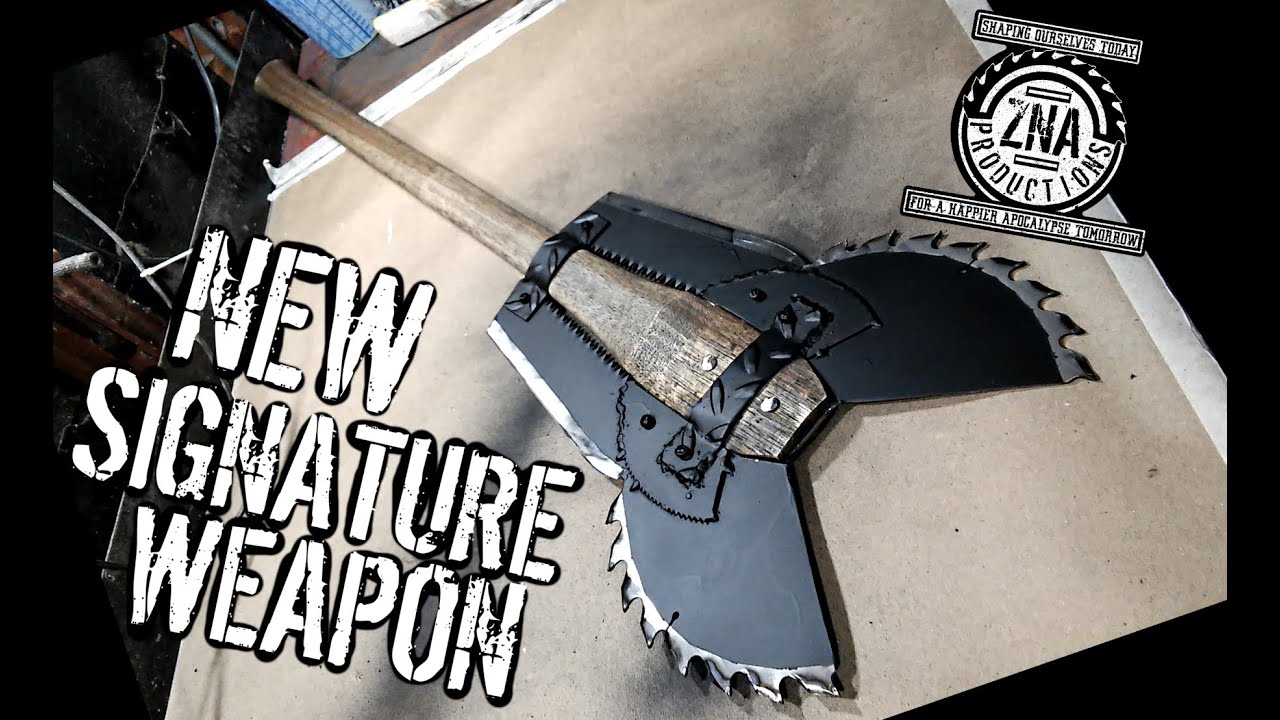 How to Make: The Vulture (Double Bladed Saw Blade Battleaxe)