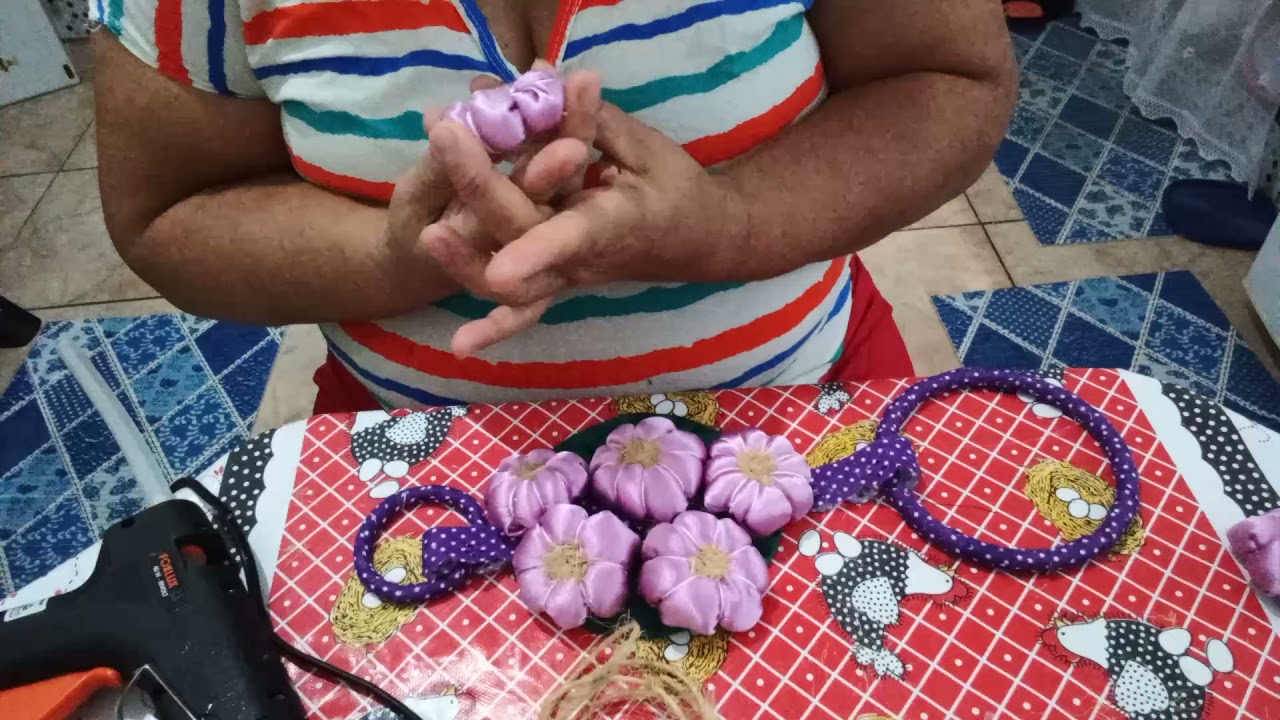 alho roxo com tecido