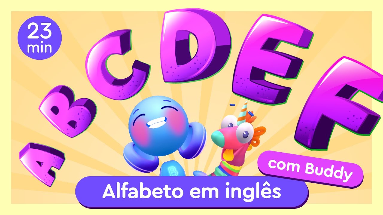 Aprender o alfabeto em inglês com Buddy | Letras A, B, C, D, E, F | Buddy.ai | Inglês para crianças