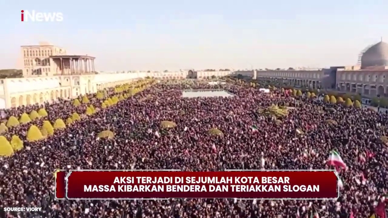 Usai Tewasnya Khamenei, Jutaan Warga Iran Turun ke Jalan Serukan Perlawanan dan Pembalasan