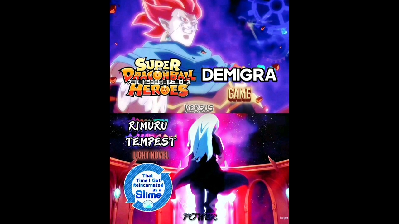 Demigra Game VS Rimuru Light Novel #whoisstrongest #parati #foryou #sdbh #rimuru #demonking #demigra