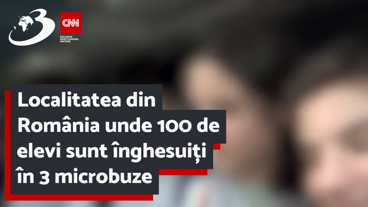 Localitatea din Rom&acirc;nia unde 100 de elevi sunt &icirc;nghesuiți &icirc;n 3 microbuze pentru a ajunge la şcoală