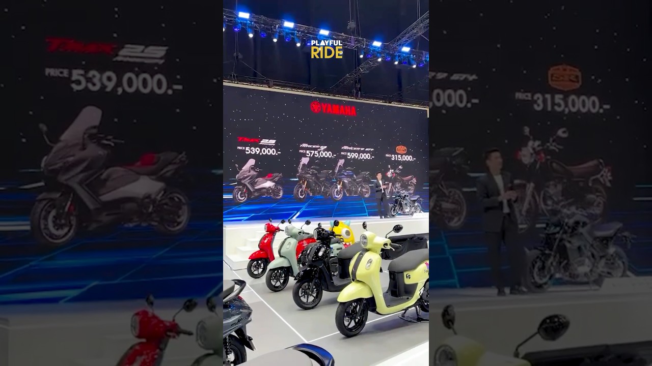 Yamaha จัดใหญ่! ขนตัวเด็ดมาเต็มบูธ #PlayfulRide #yamaha #shorts