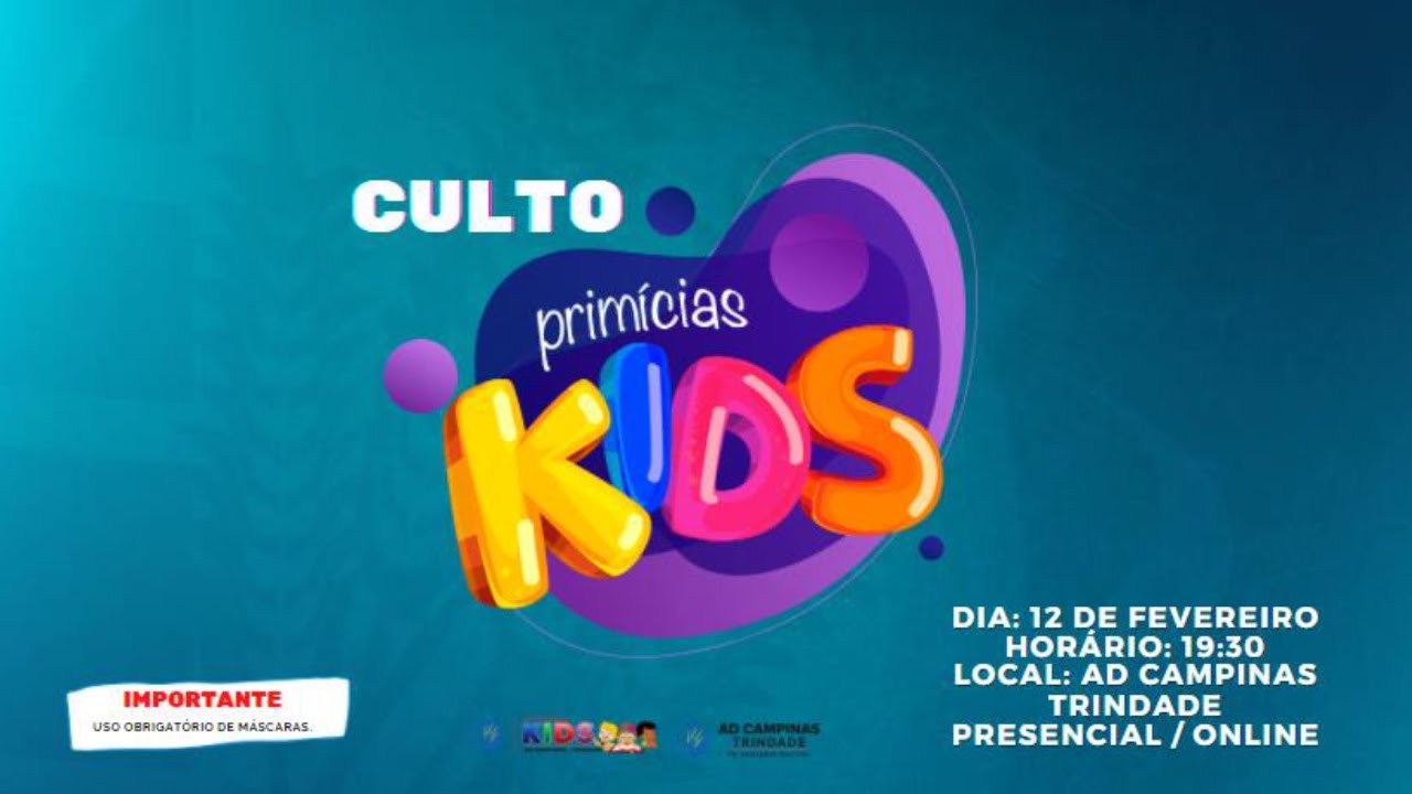 [Culto Kids] Culto Primícias Kids | 2022 (Completo)
