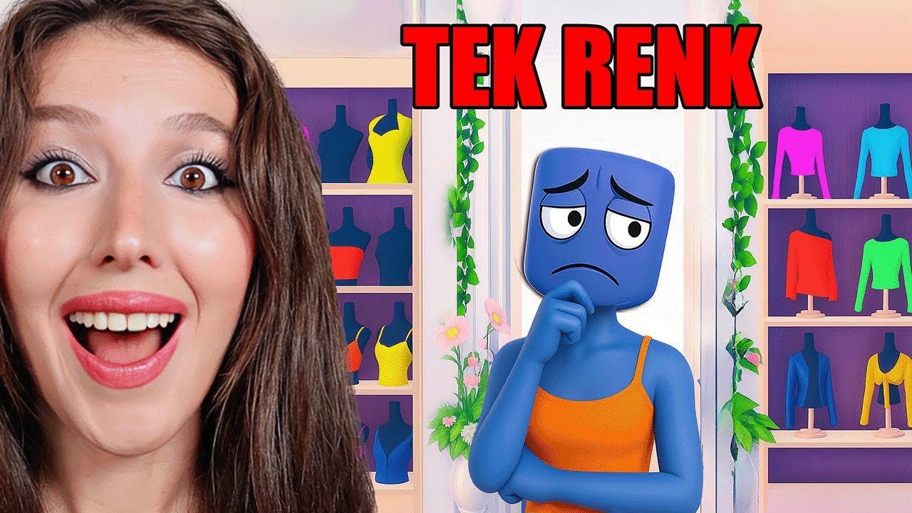 Roblox'ta TEK RENKLE KAZANABİLİR MİYİM? TEK RENK CHALLANGE