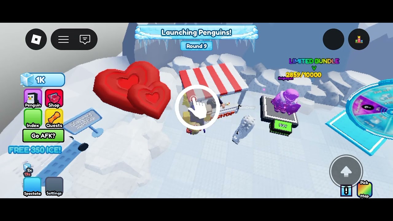 Knocking out penguins because I got a bit bored