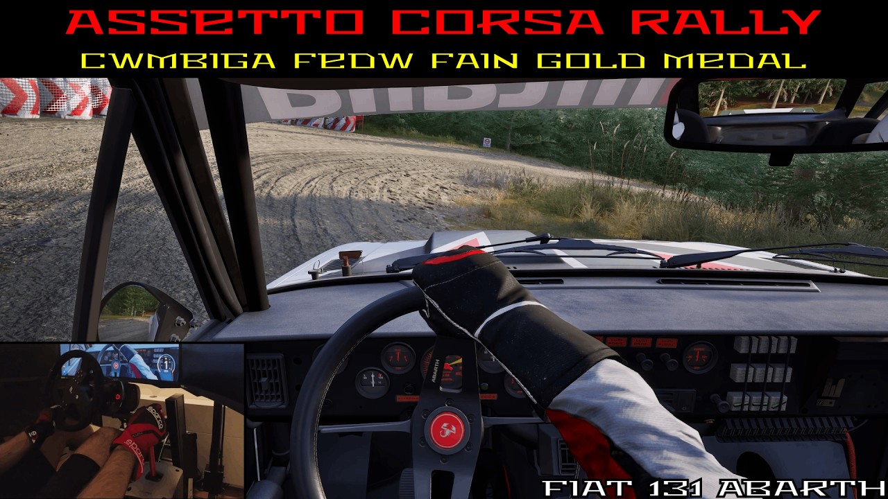 ASSETTO CORSA RALLY | Rallying Fiat 131 Abarth through the forests | Cwmbiga Fedw Fain Gold Medal