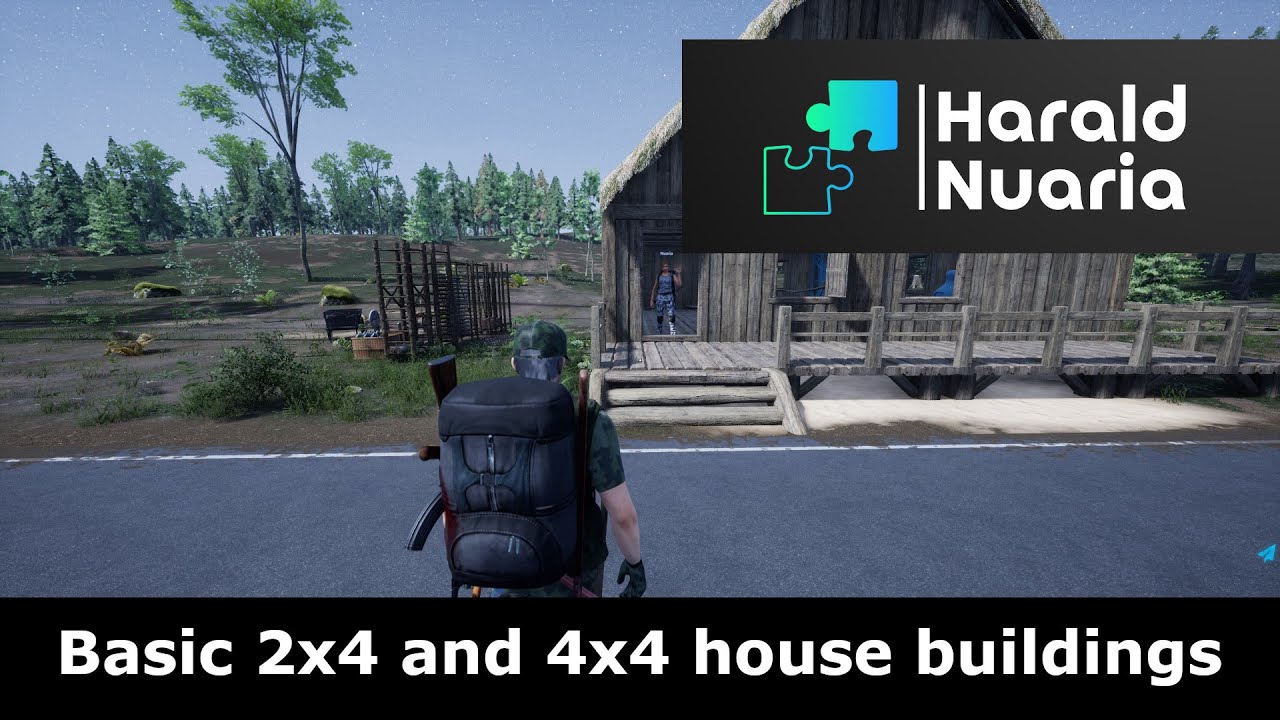 Basic building construction guide for 2x4 and 4x4 base in No One Survived