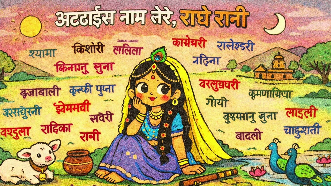 अट्ठाईस नाम तेरे, राधे रानी