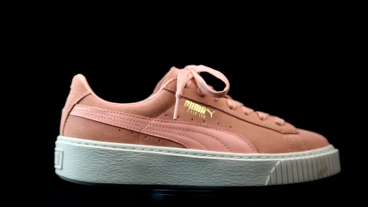 Puma Suede Platform rosa.
