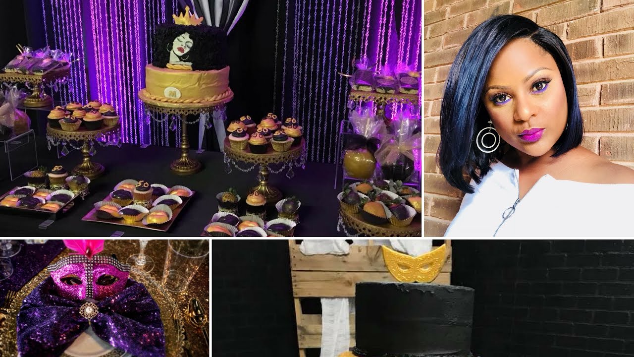 Birthday Party Ideas for Adults| 30th, 40th, 60th & 50th Birthday Celebration|Bling Backdrop