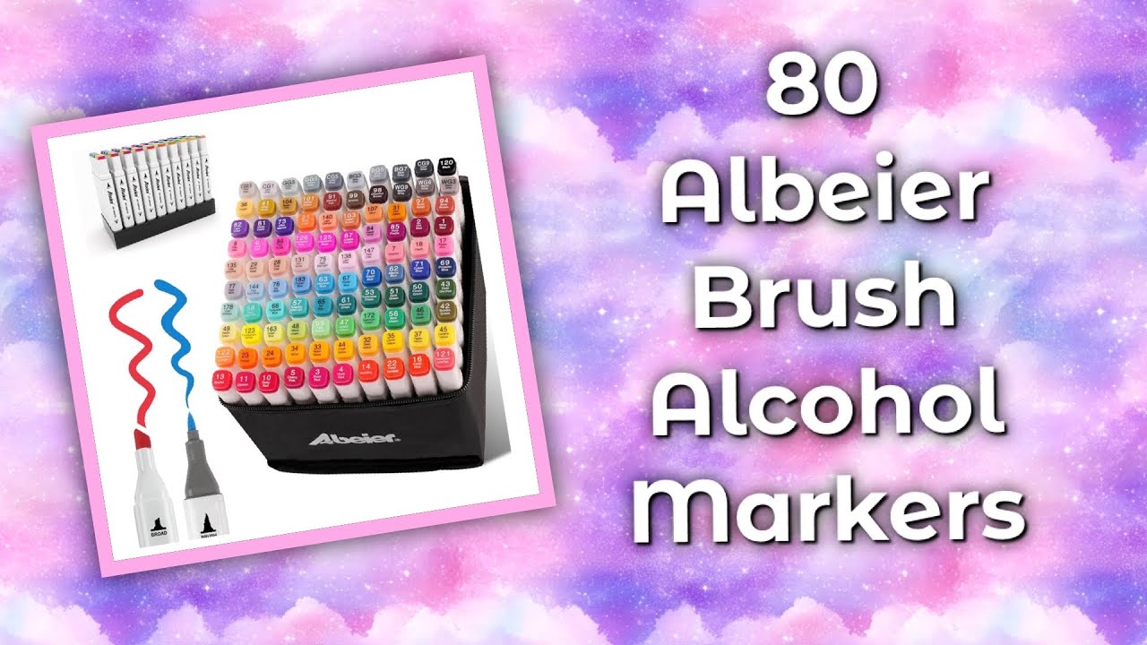 80 Albeier Brush Alcoholmarkers || Swatch & Review