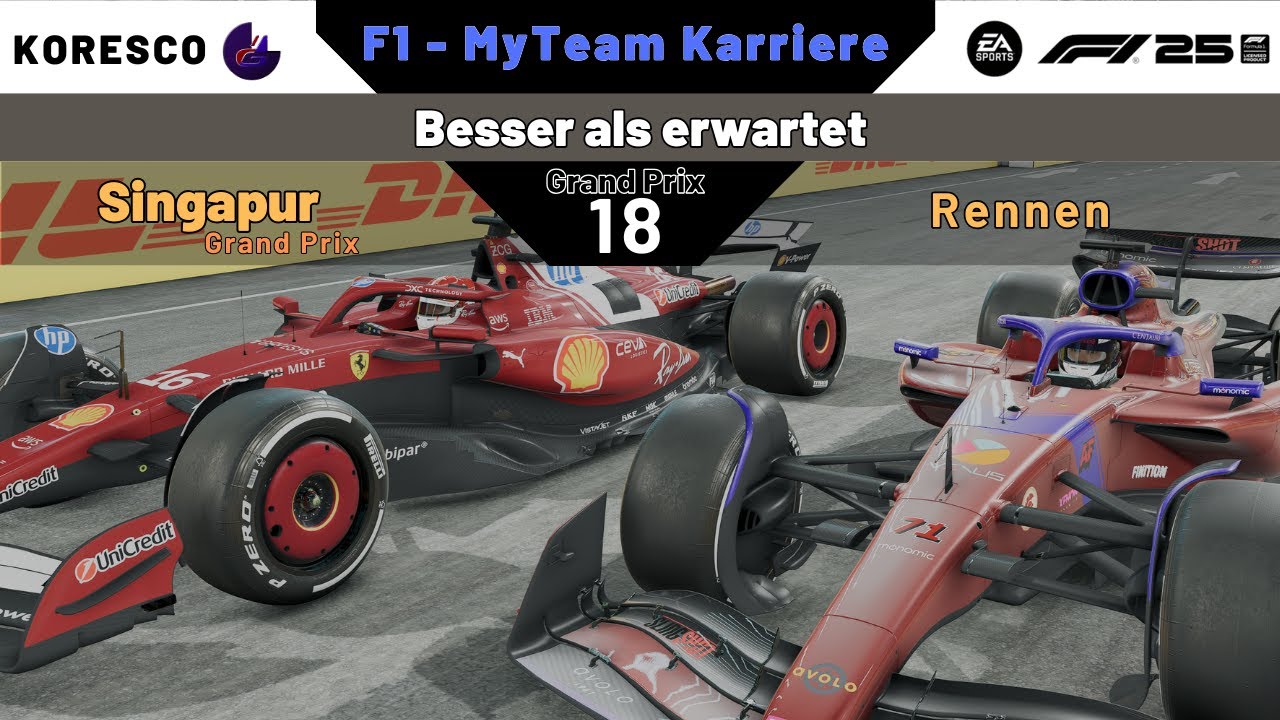 GP18/2 Singapur Rennen | Besser als erwartet [ MyTeam F1 25 ]