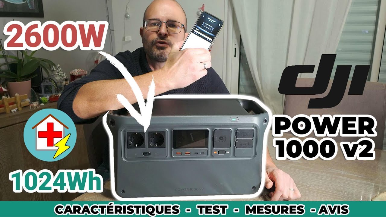 DJI Power 1000 v2 : Test de la station d'énergie pour la maison, jardin et alimentation de secours⚡️