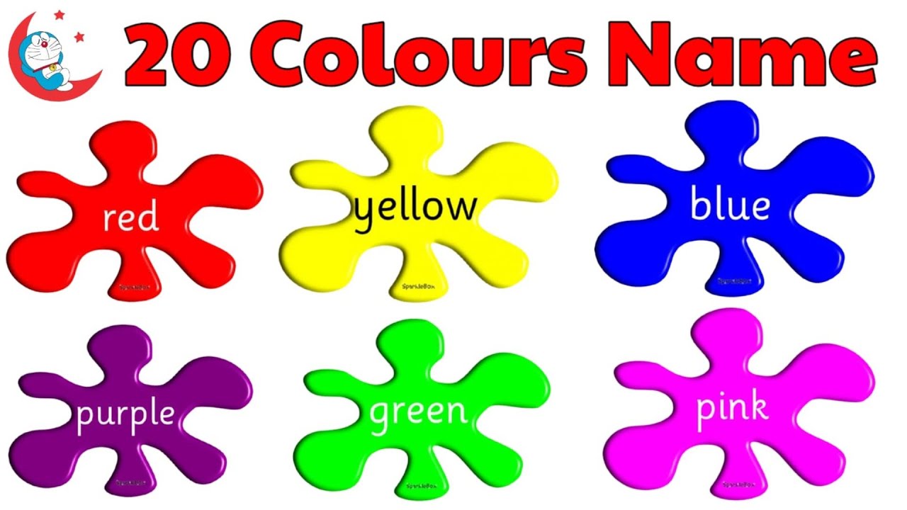 20 Colours Name in English to Hindi | 20 Colours for Kids  ZooZoo Rhymes