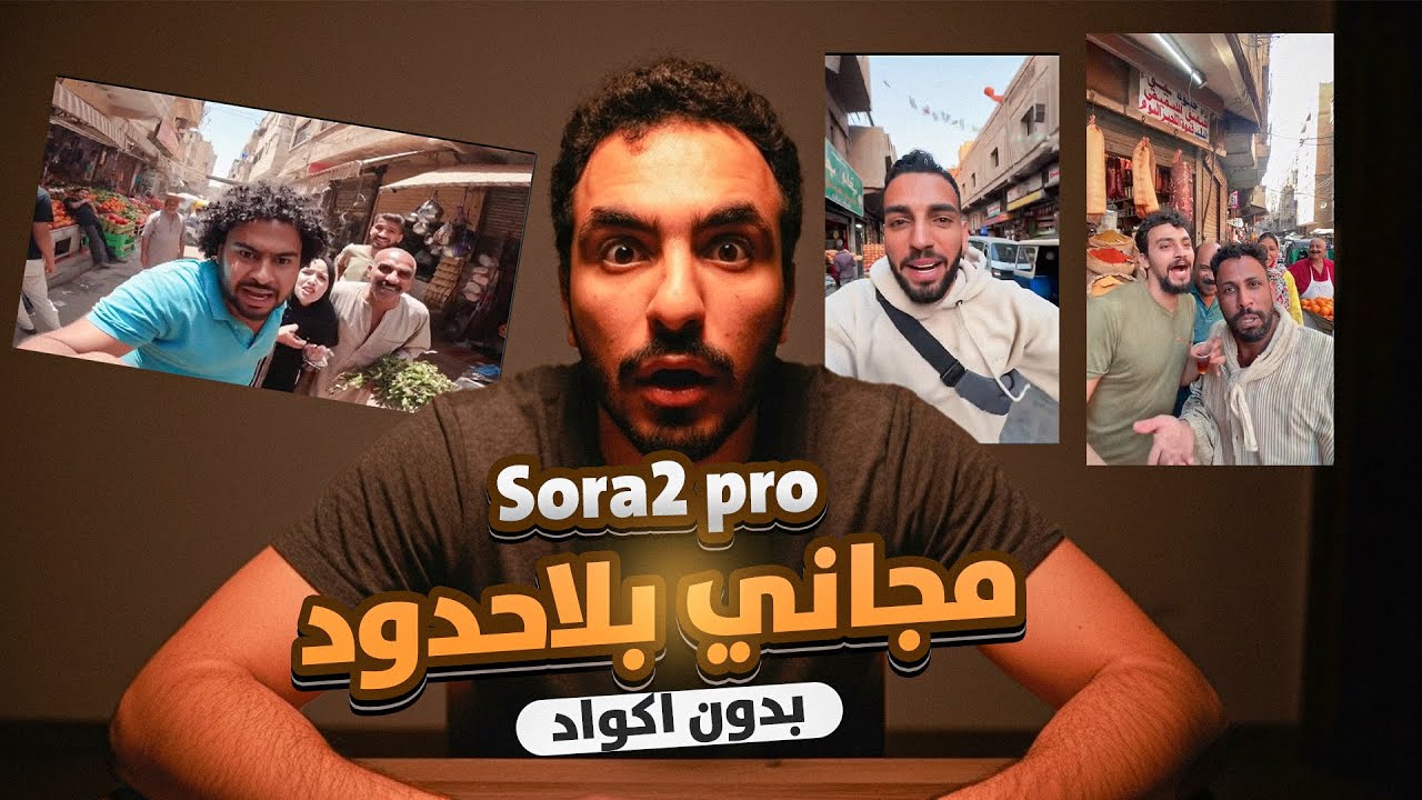 الطريقة اللي هتخليك تستخدم SORA 2 مجانًا وتعمل فيديوهات احترافية!