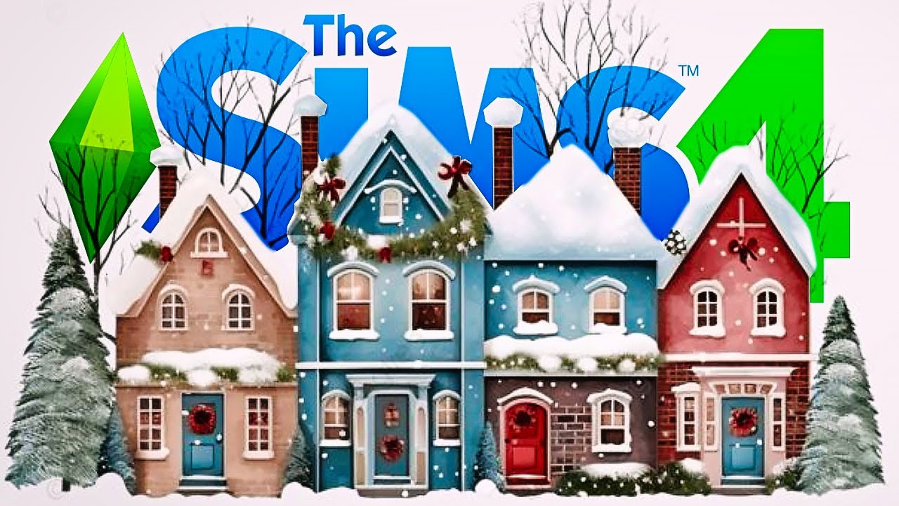 Как построить новогодние уютные таунхаусы в Симс 4? // The Sims 4 New Year Townhouses