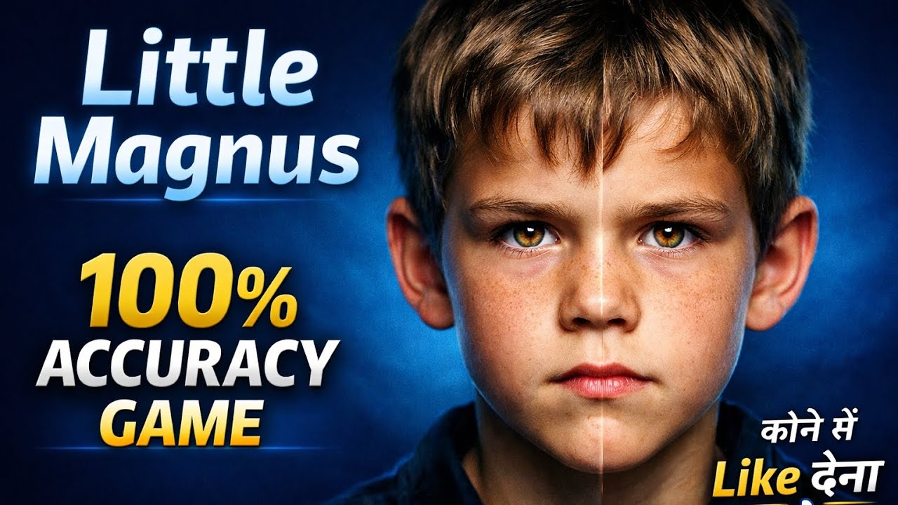 Little Magnus | 12 साल का शतरंज जीनियस  | 100% Accuracy Chess Game ♟️🔥 Hindi 