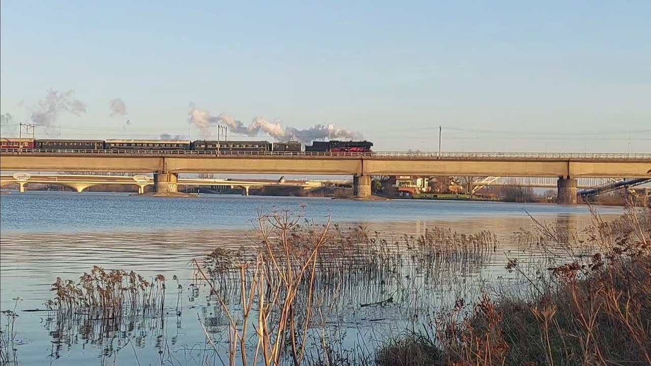 Stoomtrein Christmas Express VSM - 23 023 en 23 076 - 17.12.2023 - Arnhem➡️Nijmegen @ Waalbrug Nm