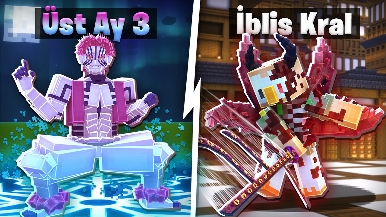 Minecraft'ı DEMON SLAYER Dünyasında İBLİS OLARAK BİTİRDİM!