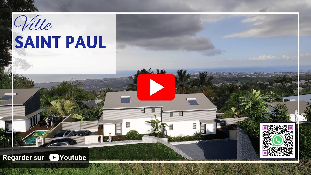 LA PLAINE SAINT PAUL : MAISON NEUVE EN VEFA : VUE MER ET CONFORT - Agence Immo Transac Réunion