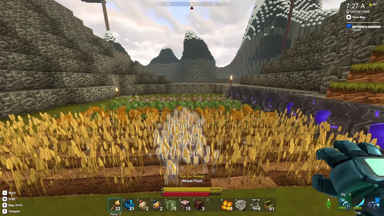 Creativerse semi-automatic farm tutorial