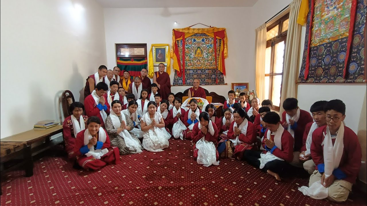 Blessing from Abbot of Sera Jey Monastery