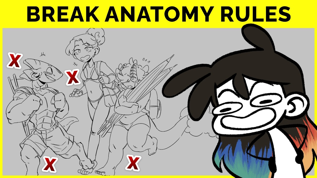 🔴 Breaking Anatomy WITHOUT Ruining Your Drawing