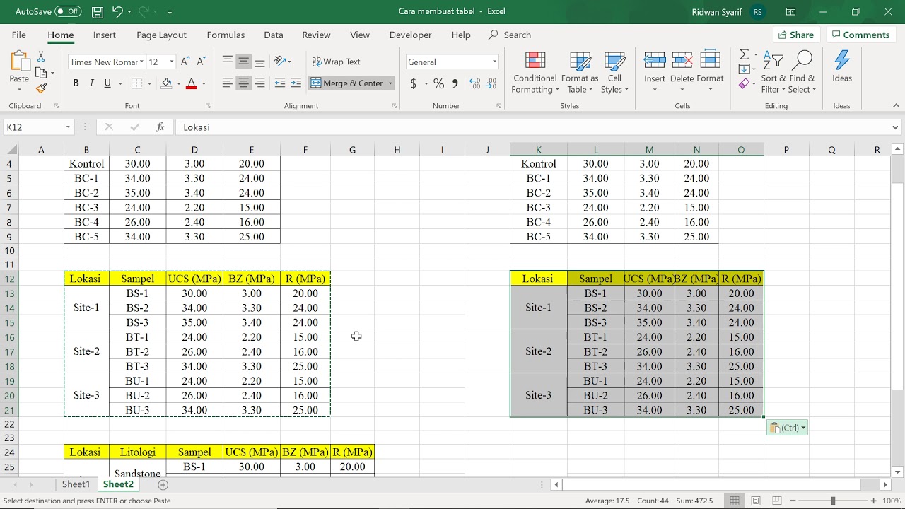 Tutorial Cara Membuat Tabel Ilmiah Format APA Untuk Karya Tulis Ilmiah
