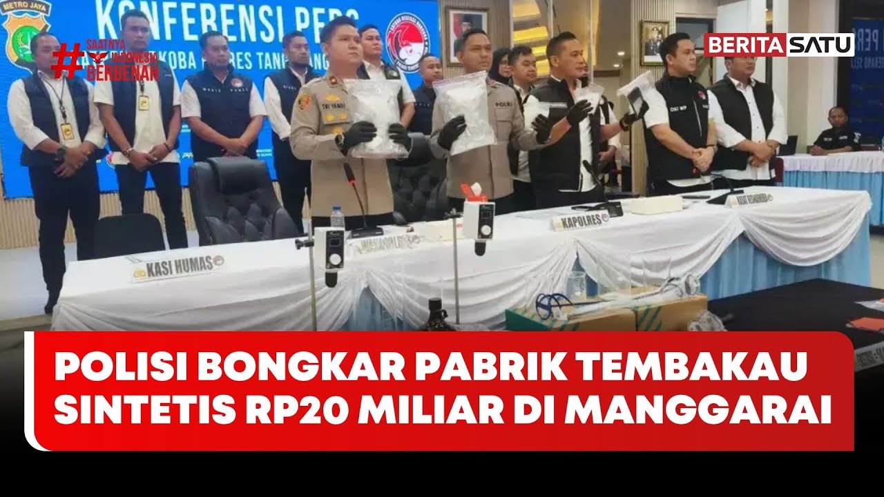 Polisi Bongkar Pabrik Tembakau Sintetis Rp20 Miliar di Manggarai #beritasatu