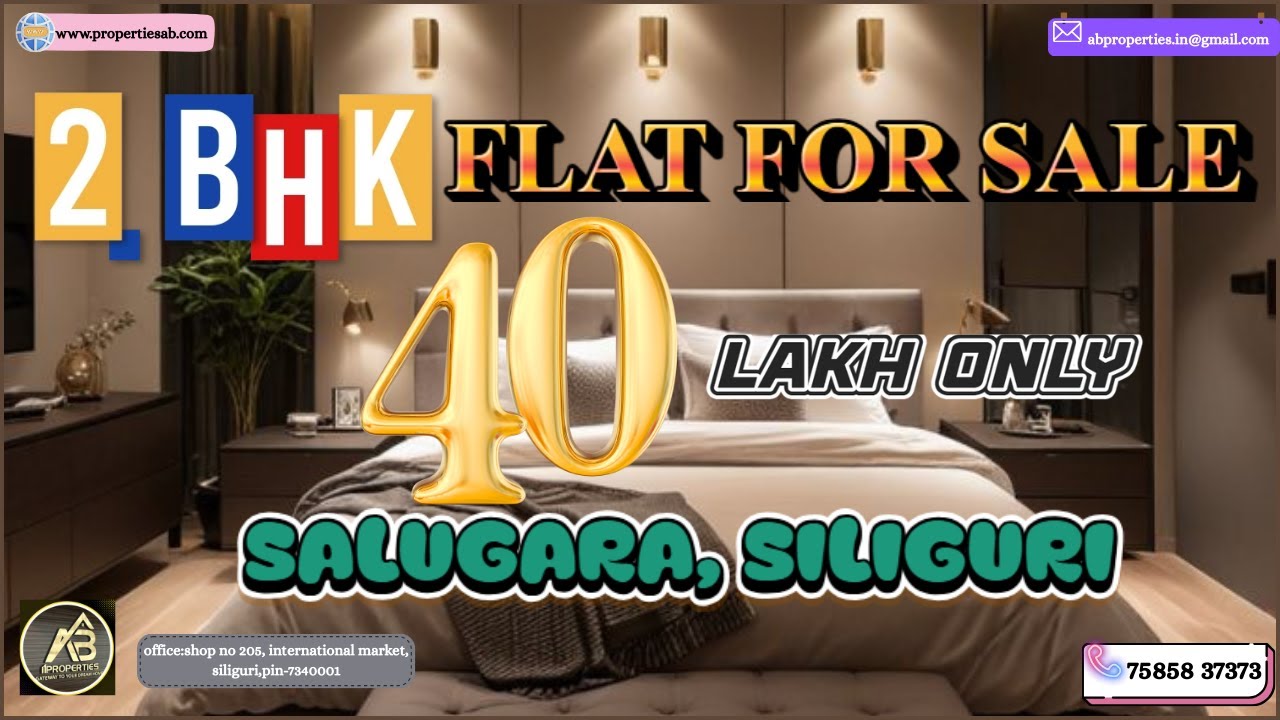 2 BHK Flat For Sale in Salugara ₹40 Lakh Only #Siliguri #RealEstate #abproperties.in #flat #flats