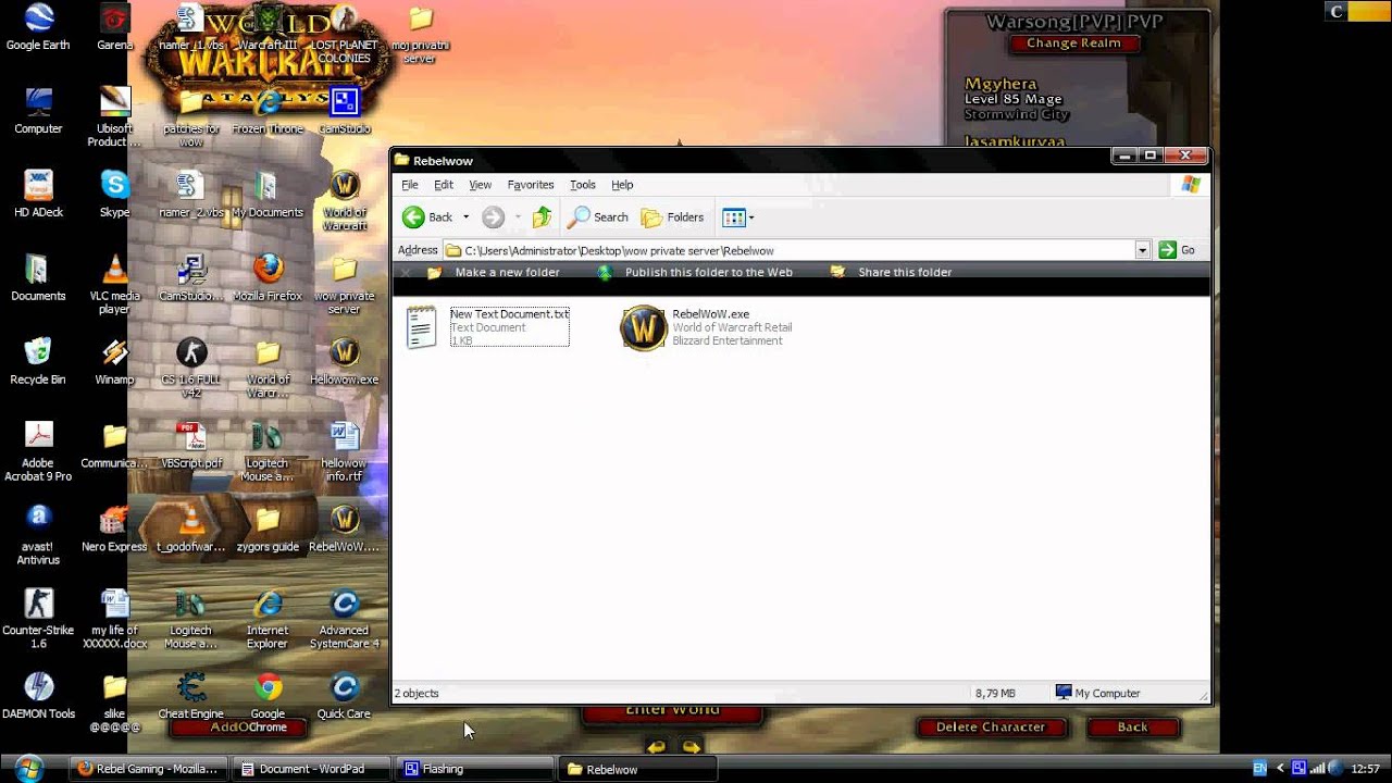 how to connect to rebel wow