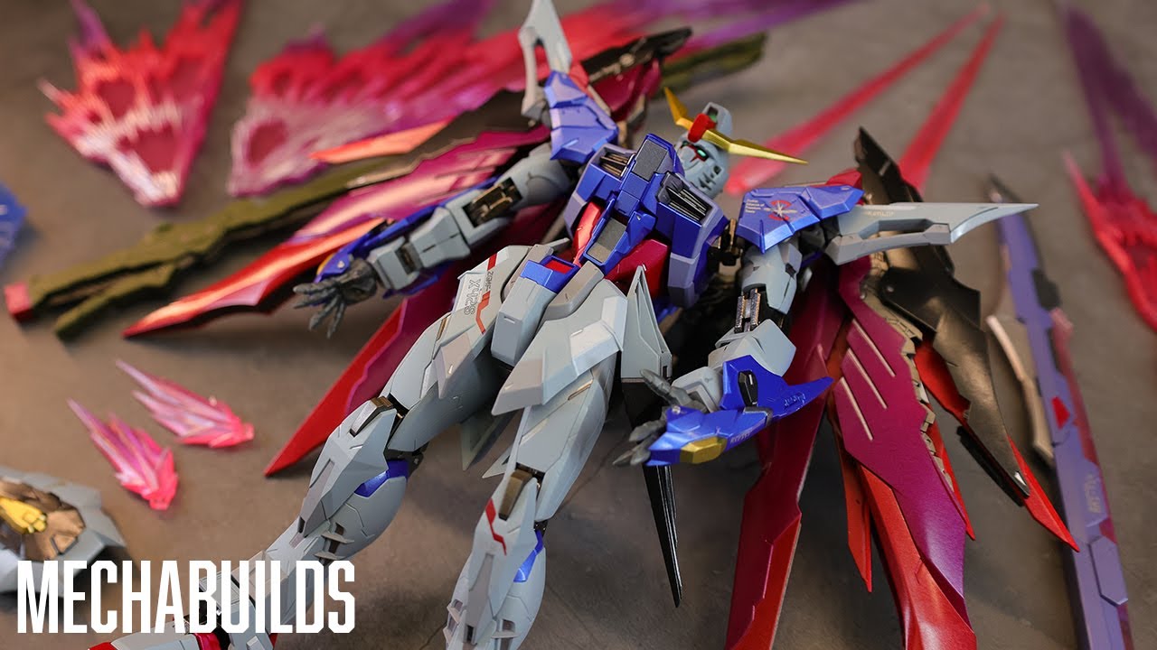 METAL BUILD Destiny Gundam and Wings of Light | 4K ASMR Unboxing