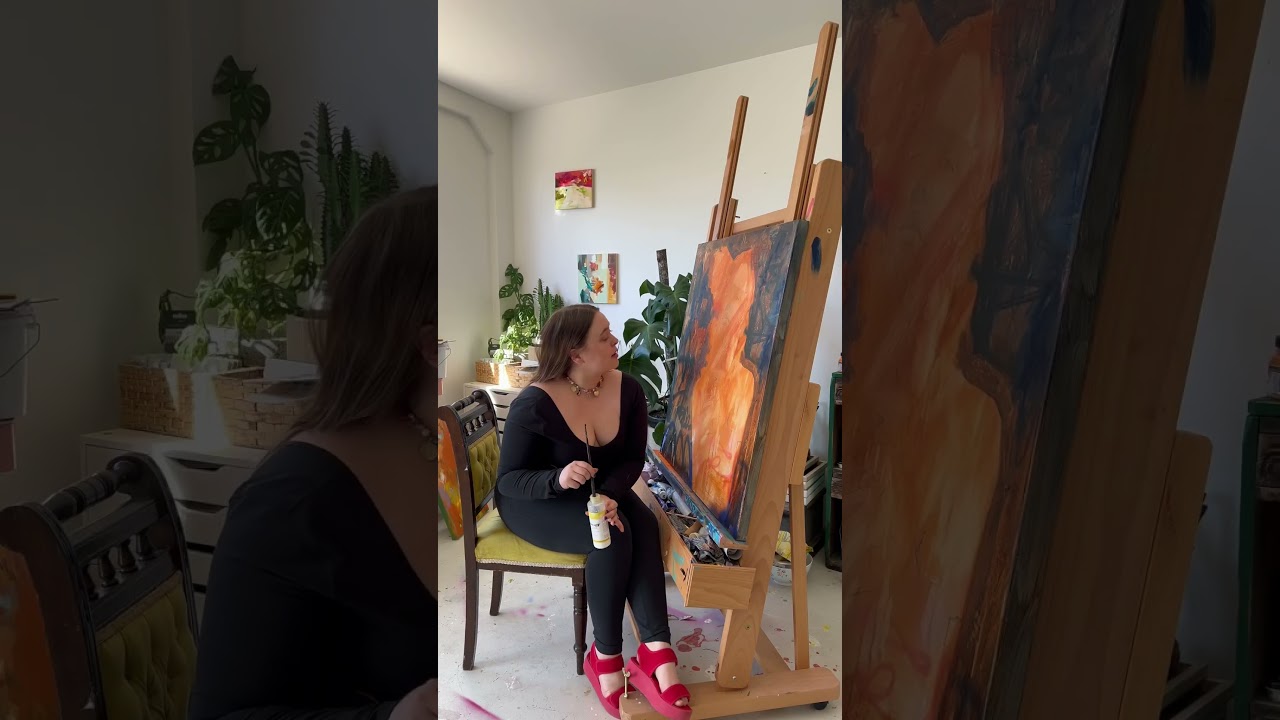 Underpainting with marble and 24k gold💛 #art