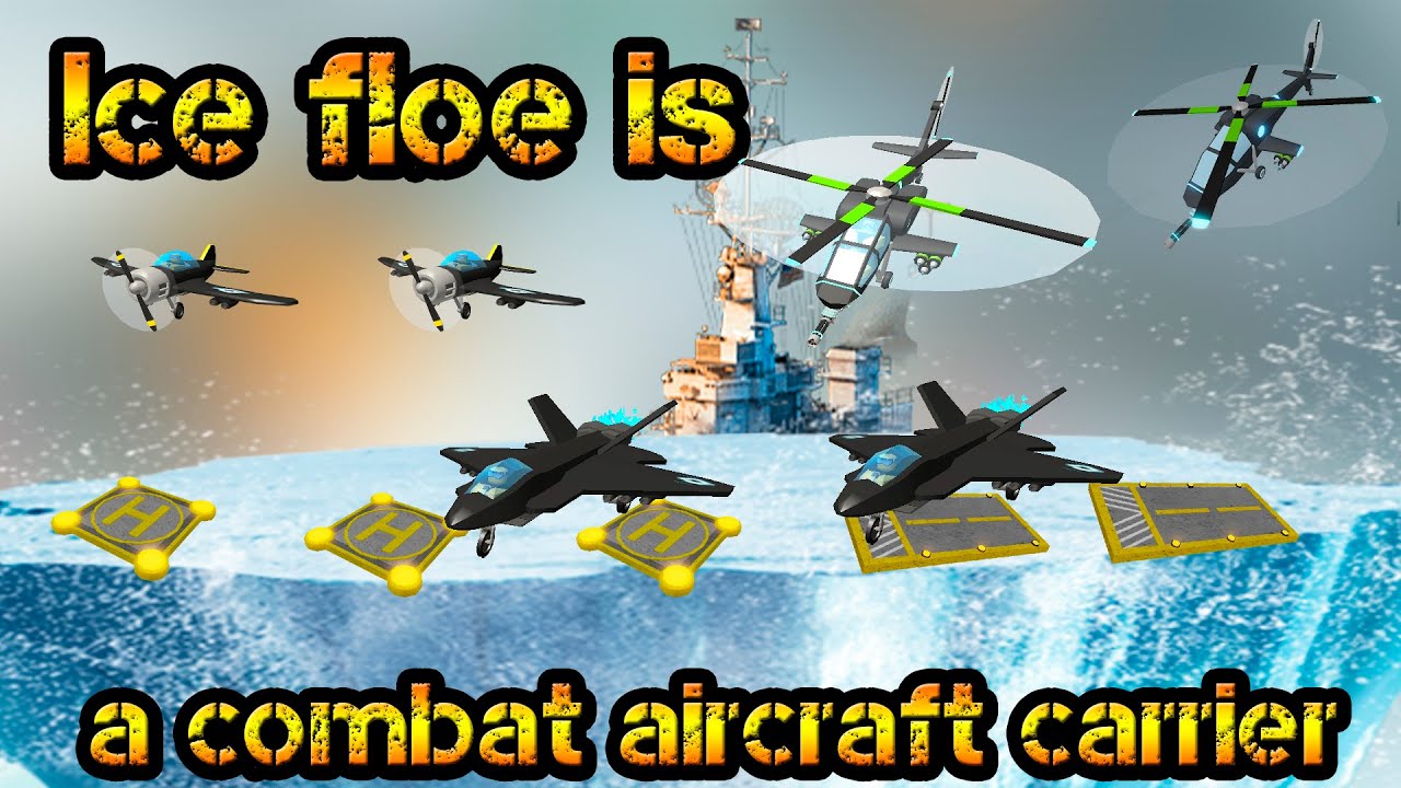 Ice floe is a combat aircraft carrier Roblox Tower Defense Simulator