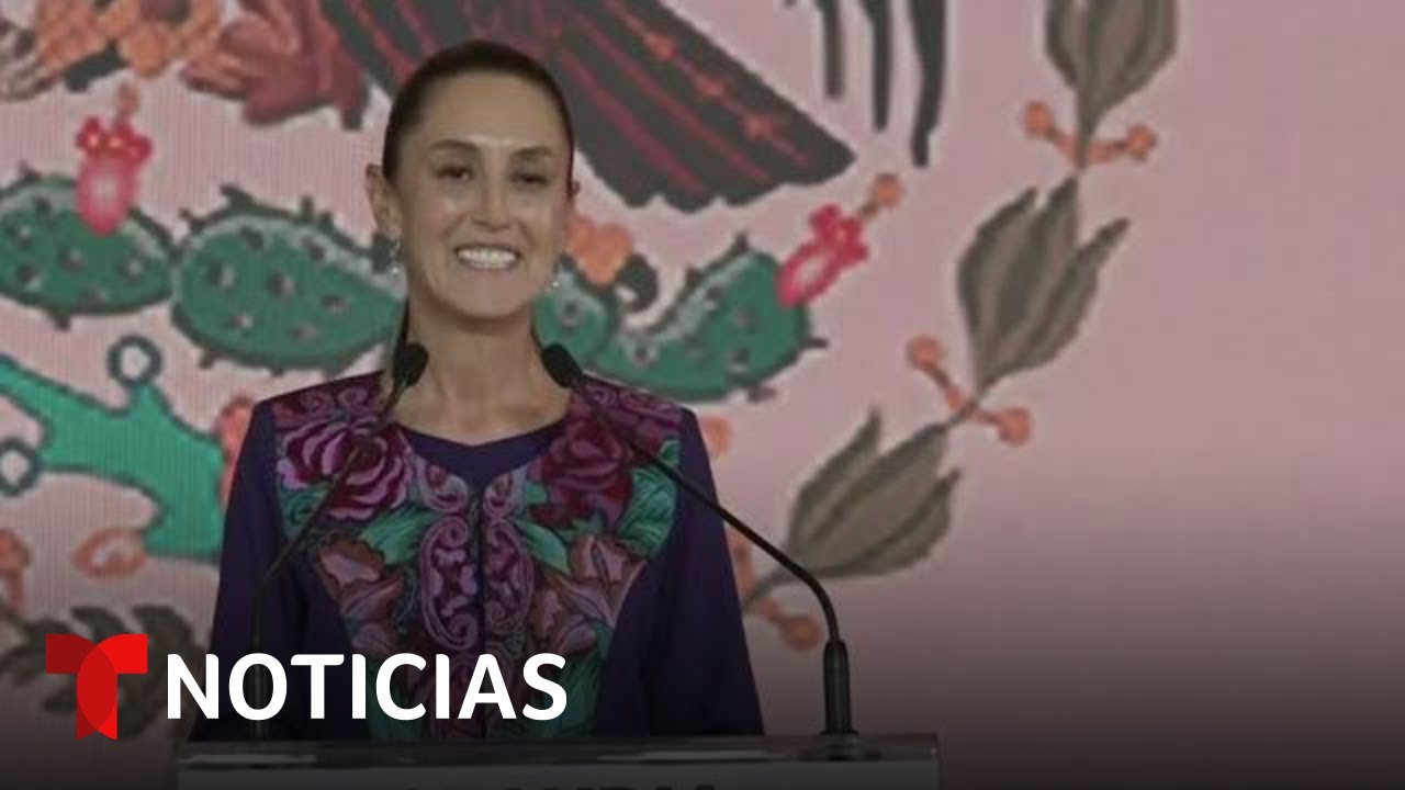 Sheinbaum habla por primera vez tras convertirse en primera presidenta electa | Noticias Telemundo