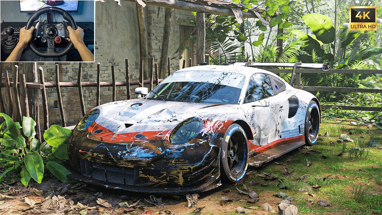 Rebuilding Porsche 911 RSR - Forza Horizon 5 | Logitech G29 Stering Wheel Gameplay