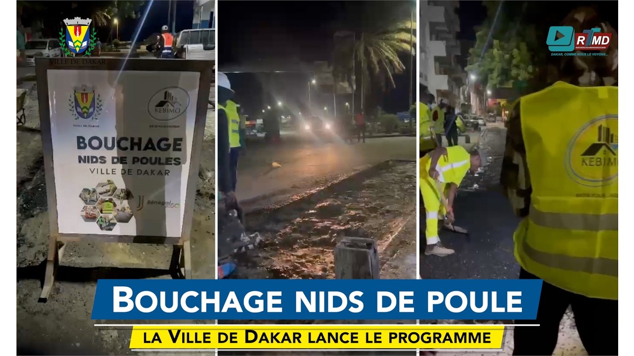 Bouchage nids de poule, la Ville de Dakar lance le programme