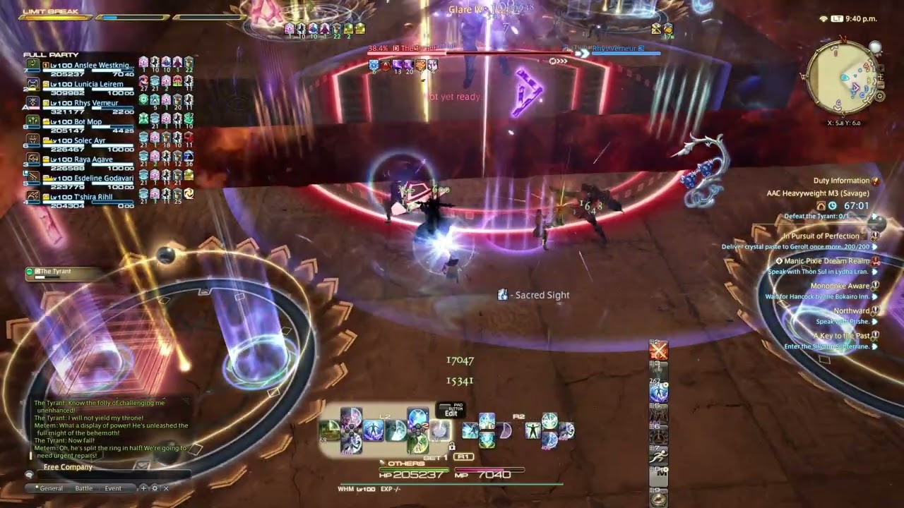 M11S Clear (Whm POV) | FFXIV AAC Heavyweight M3 (Savage) - The Tyrant