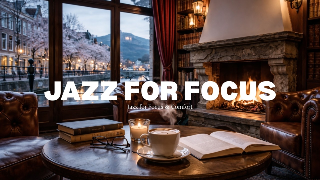 🔴 LIVE Cozy Piano Jazz 🌧️ Warm Background Music for Reading, Resting & Rainy Days