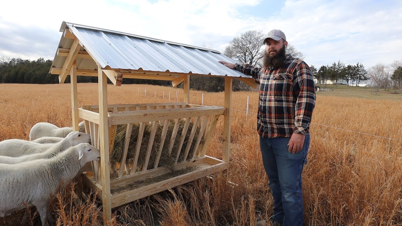 Late Winter Hay Feeder Build for Our Sheep