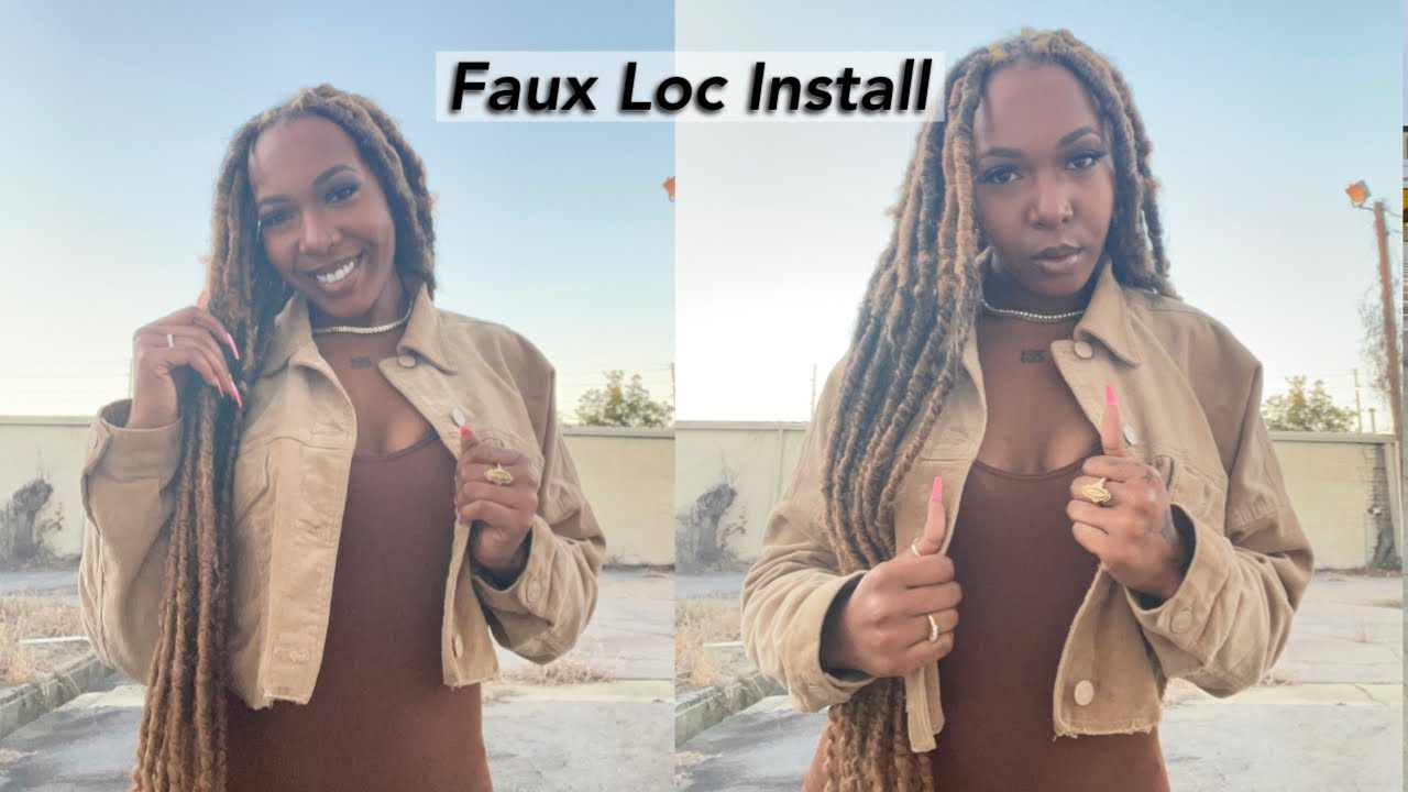 Faux Locs Install Over Natural Locs